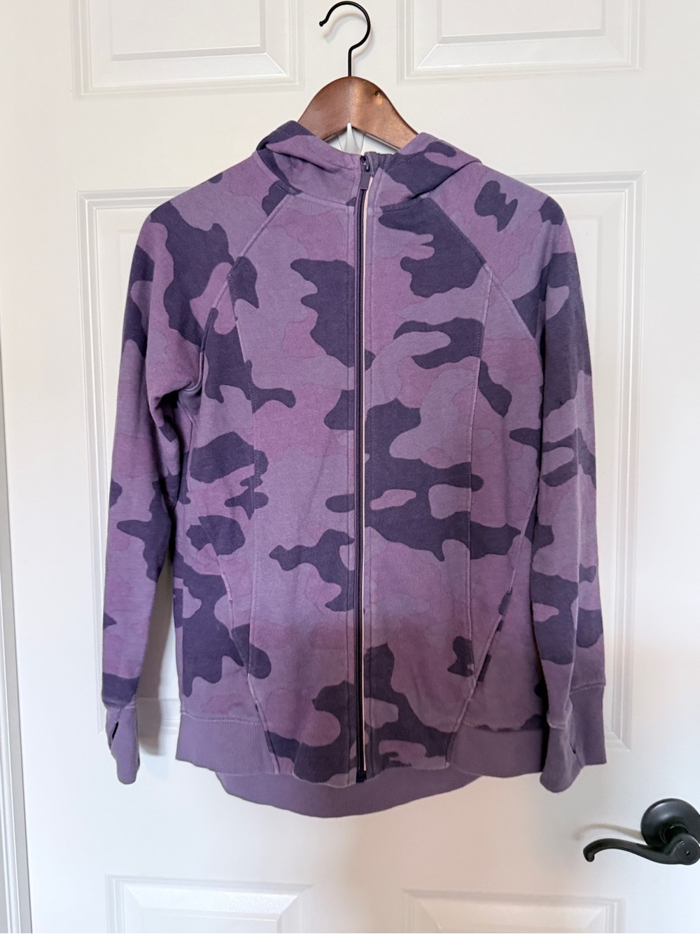 all in motion Purple Camo Zip-Up Hoodie